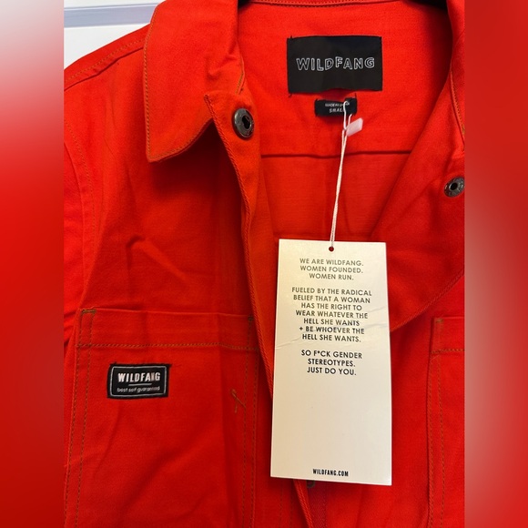 Wildfang Bright Red Jumpsuit - Picture 3 of 5